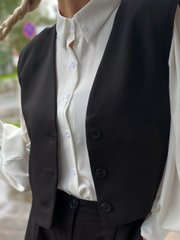 Костюм 2ка: штани та жилетка. Модель К3283 колір чорний, розмір 50-52 К3283 фото