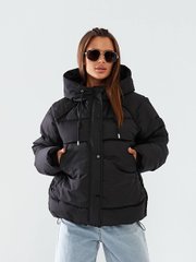 Стильна зимова курточка Фабричний Китай. Модель t113 колір чорний, розмір XL(48) t113 фото