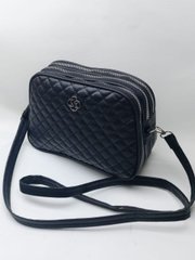Стильна сумка крос-боді еко кожа з регульованим ремінцем, колір чорний 2099 фото