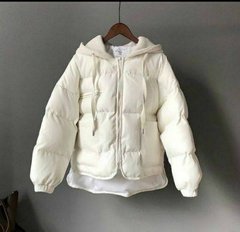 Жіноча куртка з капюшоном, плащівка Канада+ синтепон 200.Модель 514, колір білий, розмір 42-44 514 фото