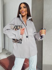 Женское кашемировое демисезонное пальто. Модель №616 цвет серый, размер универсальный №616 фото