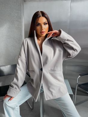 Жіноче кашемірове демісезонне пальто. Модель №616 колір сірий, розмір універсальний №616 фото