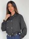 Стильна жіноча сорочка на ґудзиках з довгим рукавом. Модель Y0265 колір чорний, розмір 42-44 Y0265 фото