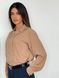Стильна жіноча сорочка на ґудзиках з довгим рукавом. Модель Y0265 колір беж, розмір 42-44 Y0265 фото