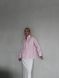 Базова oversize сорочка з котону. Модель В434 колір рожевий, розмір універсальний 42-46 В434 фото