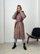 Жіноча довга тепла куртка. Модель: R0421, колір шоколад, розмір 42 R0421 фото