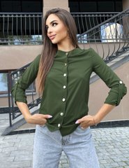 Жіноча блузка. Модель Q756, колір хакі, розмір 52-54 Q756 фото