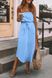 Сукня з відкритими плечима. Модель №594, колір блакитний, розмір універсальний
