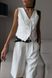 Жіночий стильний костюм жилетка та шорти. Модель №622, колір білий, розмір 42-44 №622 фото
