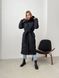 Жіноча довга тепла куртка. Модель: R0421, колір чорний, розмір 42 R0421 фото