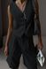 Жіночий стильний костюм жилетка та шорти. Модель №622, колір чорний, розмір 42-44 №622 фото