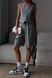 Жіночий стильний костюм жилетка та шорти. Модель №622, колір графіт, розмір 42-44 №622 фото